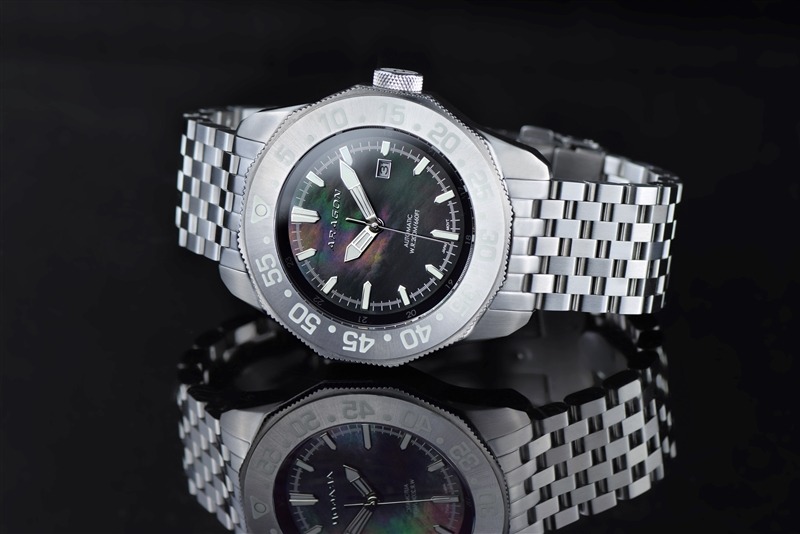 ARAGON Sea Charger G3 NH35 Black MOP 50mm