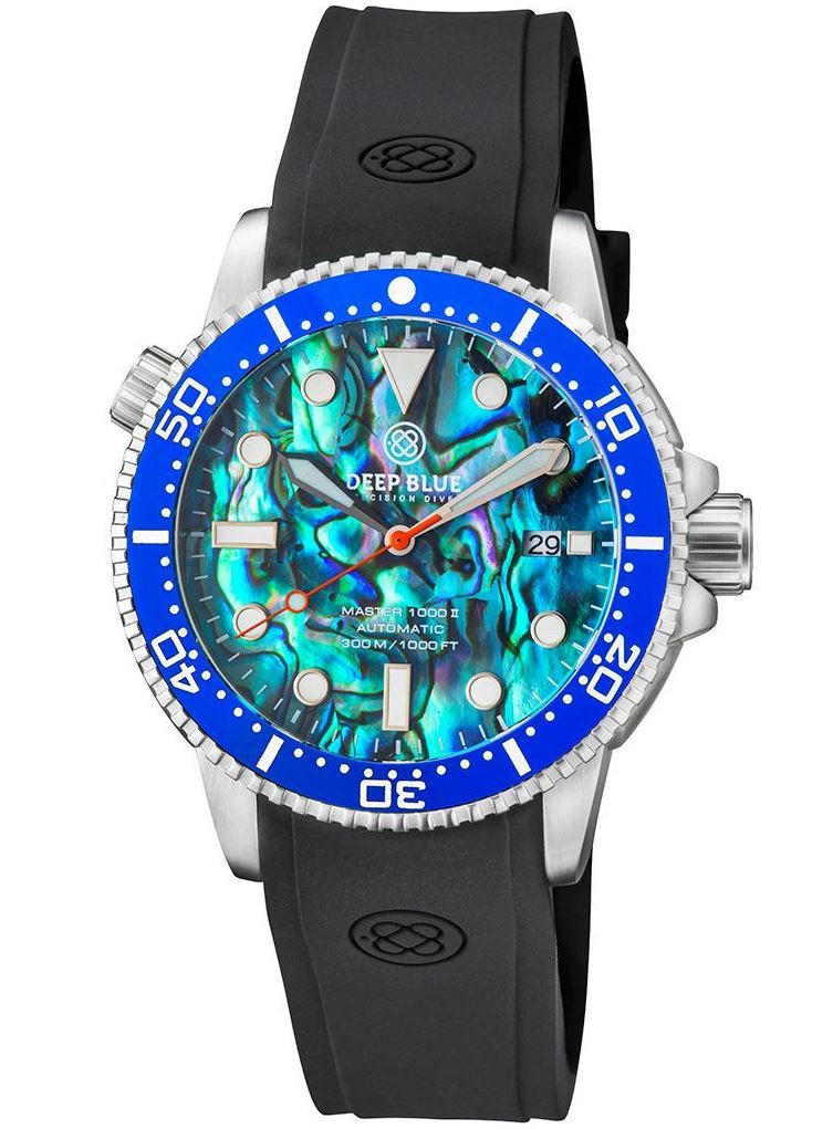 Deep Blue Master 1000 II Blue Multicolor Abalone
