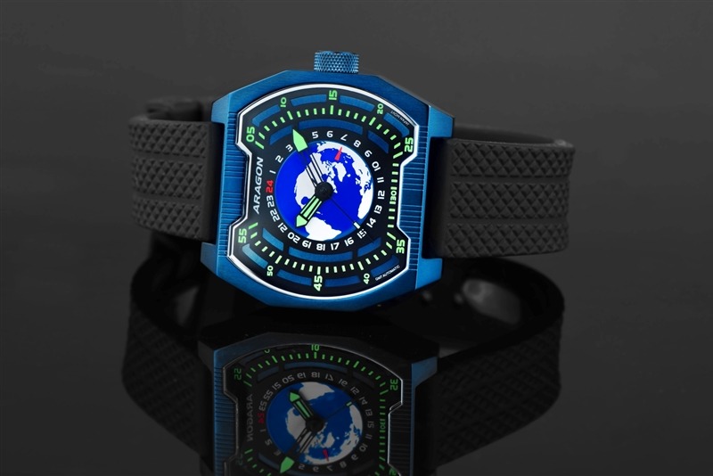 ARAGON Concept S GMT NH34 Blue-IP 47mm