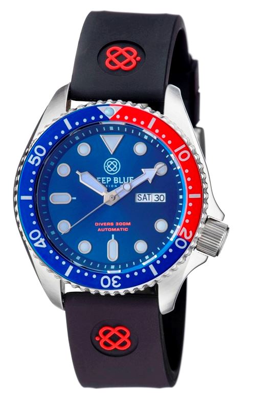 Deep Blue Military Diver 300 44mm Automatic Blue