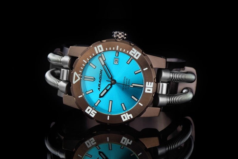 ARAGON Hydraumatic G9 NH35 Automatic Aqua Braun 44mm