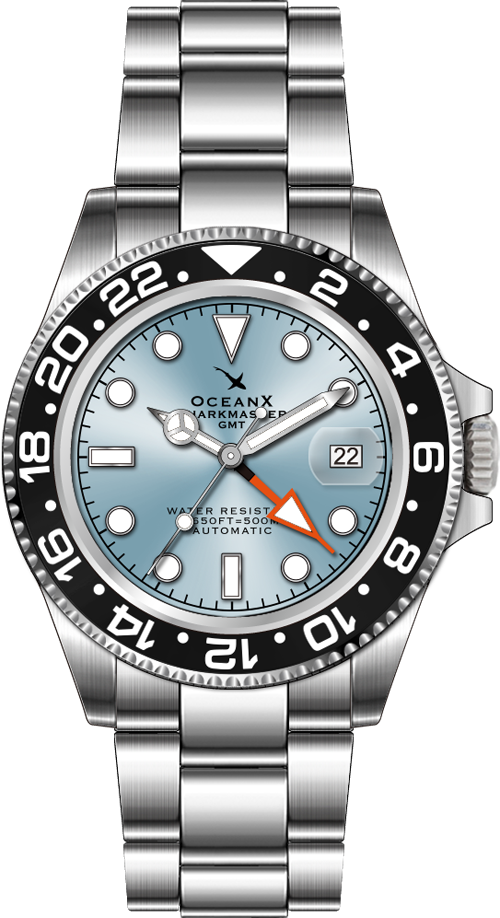 OceanX Sharkmaster GMT 42mm Ice Black Automatic
