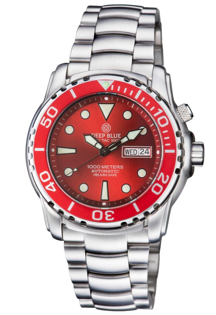Deep Blue Sea Diver 1000m Red