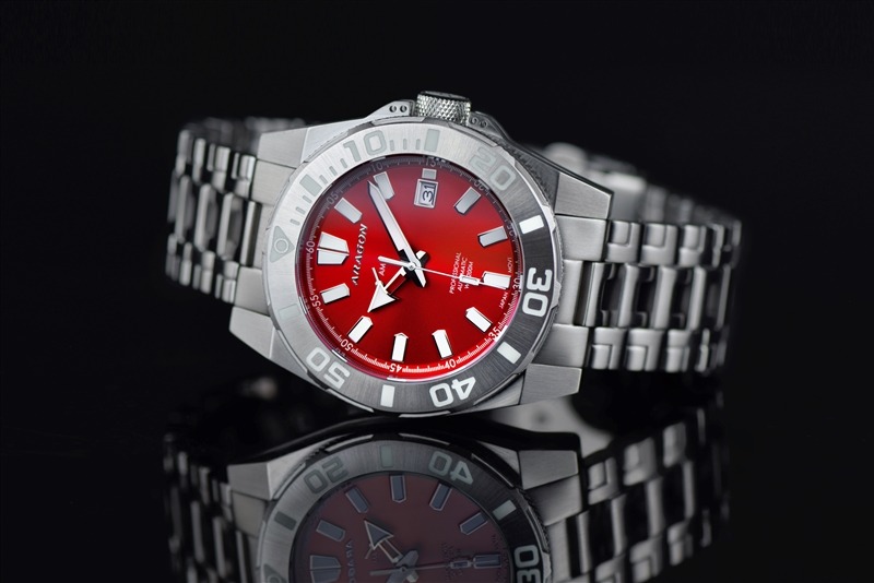 ARAGON Silverjet NH37 Red 44mm