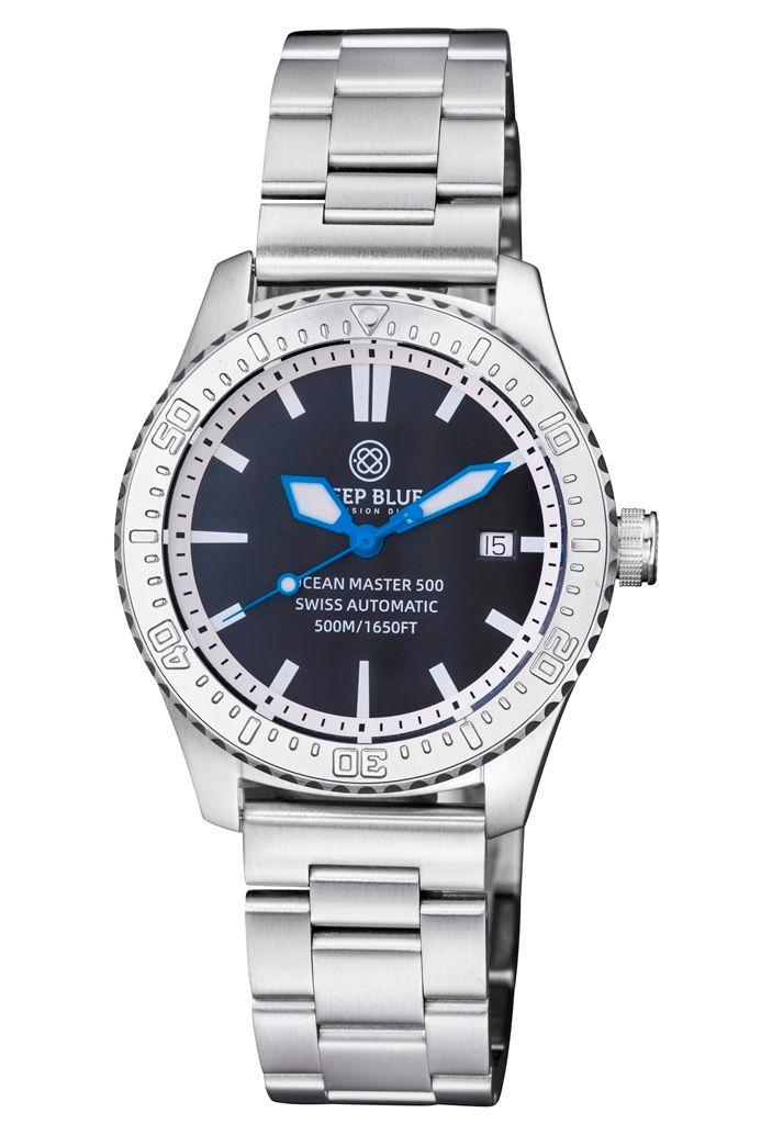 Deep Blue Ocean Master 500 Swiss Automatic 40 mm Black Blue II