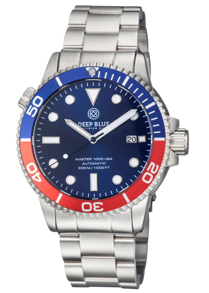 Deep Blue Master 1000 Blue-Red-Blue USA Steel