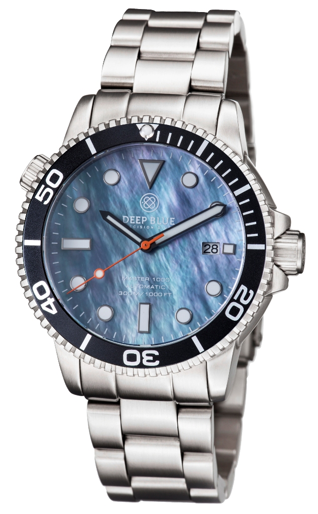 Deep Blue Master 1000 Platinium Mother of Pearl Steel