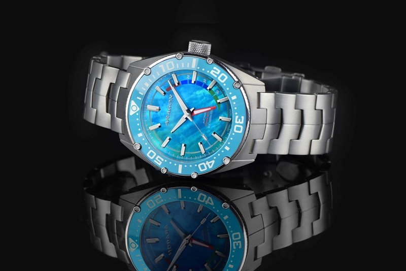 ARAGON Virtuoso Ti NE57 Blue MOP 44mm