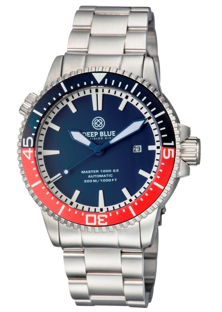 Deep Blue Master 1000 2.5 60 Hour Ceramic Blue-Red-Blue-Blue