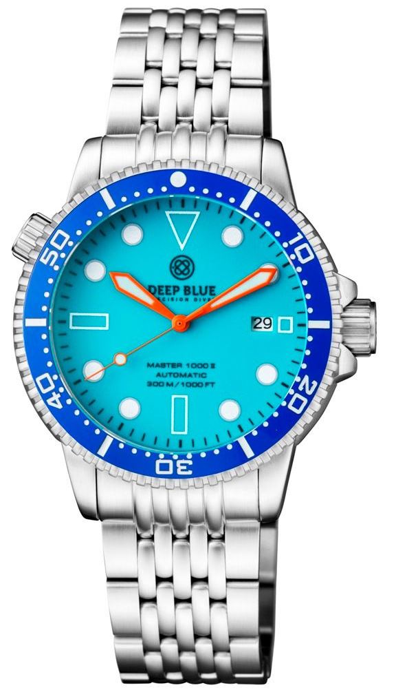 Deep Blue Master 1000 II Blue Full Lume Steel