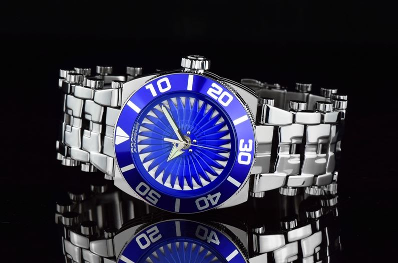 ARAGON Milipede Rotator 48 mm Automatic Blue