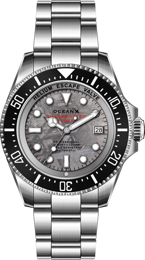 OceanX Sharkmaster 1000 44mm Meteorite Grey Automatic Limited Edition