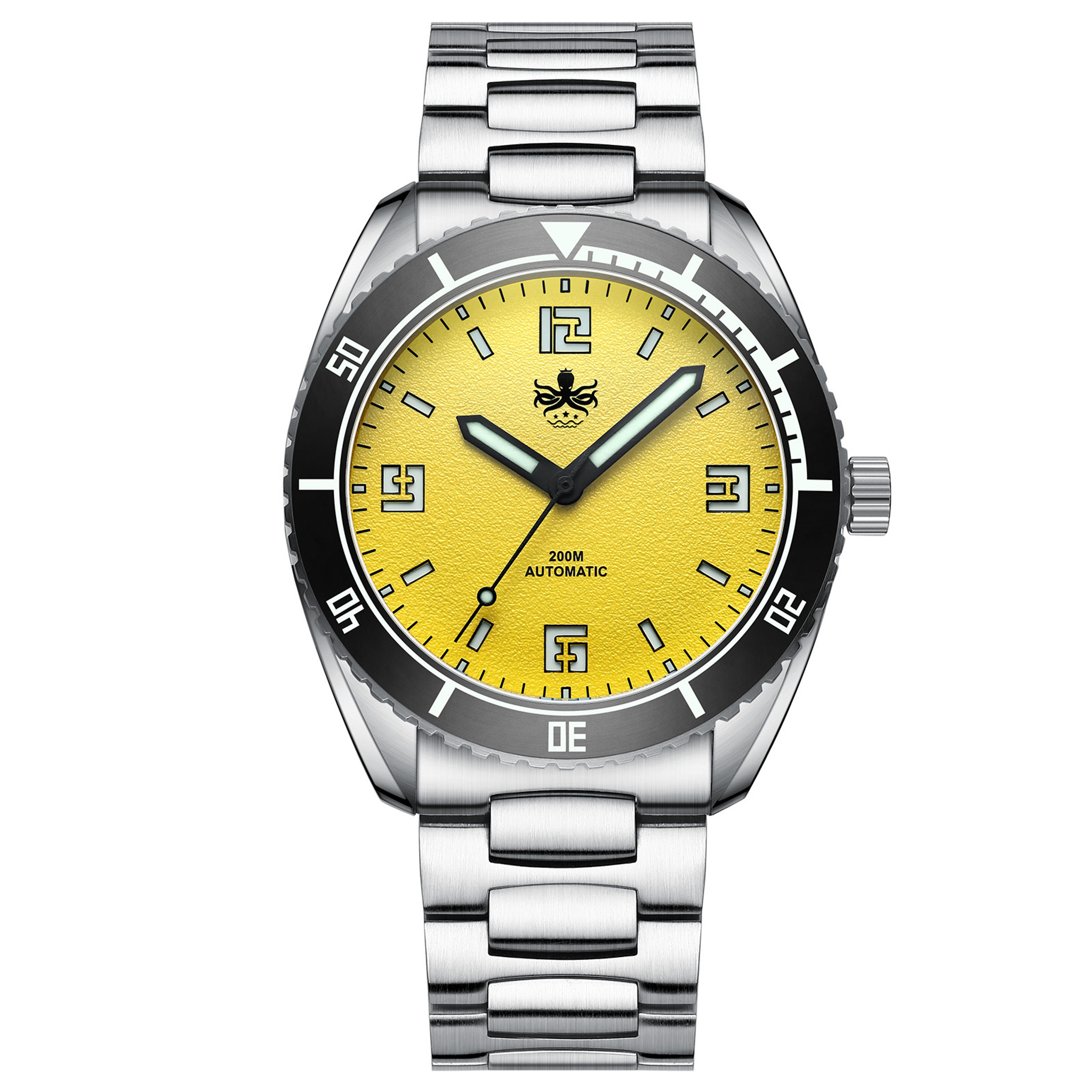 Phoibos Reef Master Yellow 200m Diver Automatic