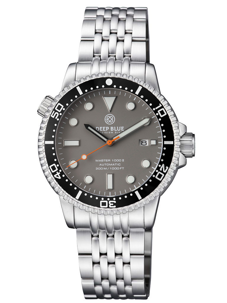 Deep Blue Master 1000 II Black-Grey Matt Steel