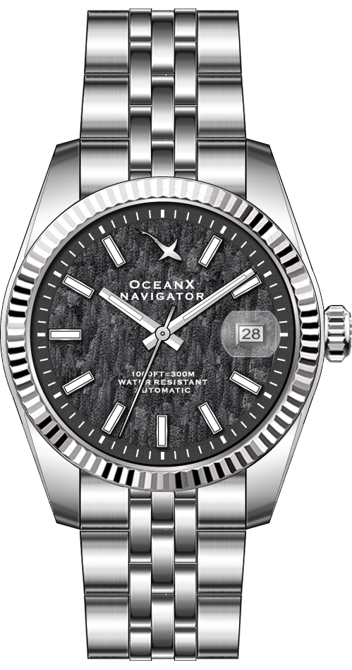 OceanX Navigator Dark Grey Birch 39mm Automatic