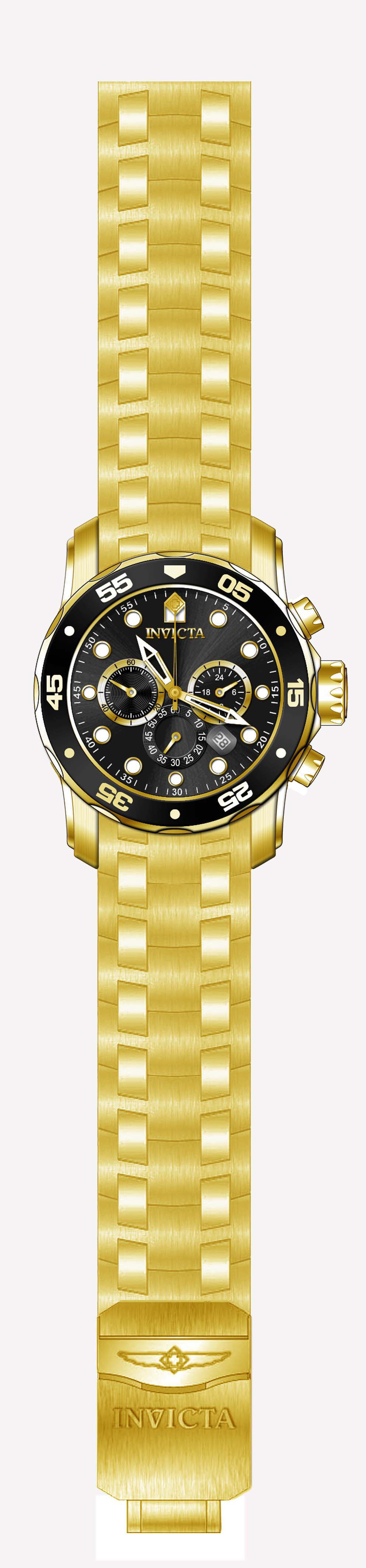 Invicta 0072 Stainless Steel Bracelet
