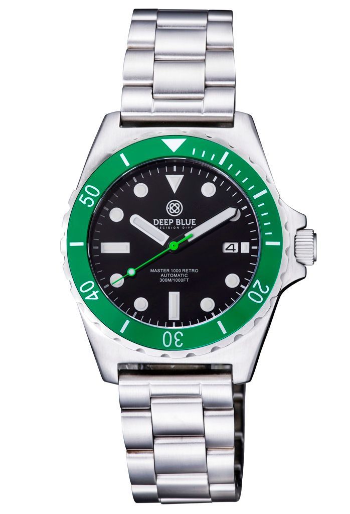 Deep Blue Master 1000 Retro Black-Green 44mm Automatic