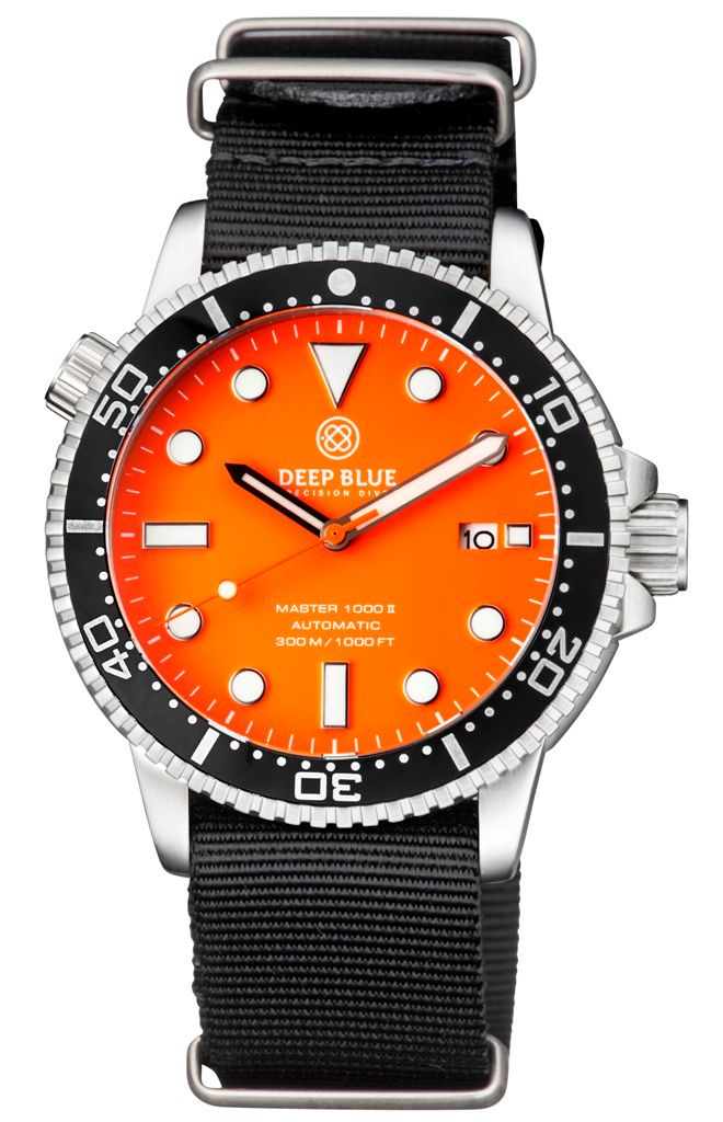 Deep Blue Master 1000 II Black-Orange-Orange