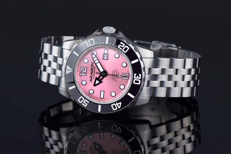 ARAGON Divemaster Titanium NH35 Pink 50mm Limited Edition