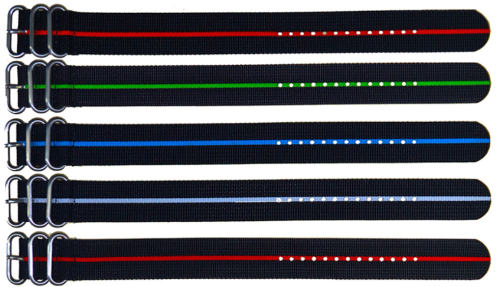 Deep Blue Nato Ballistic-Armband 24mm