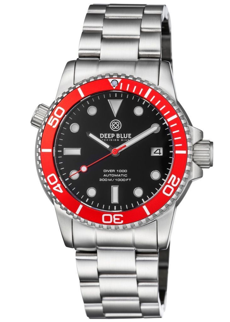 Deep Blue Diver 1000 Red-Black-Red-Steel