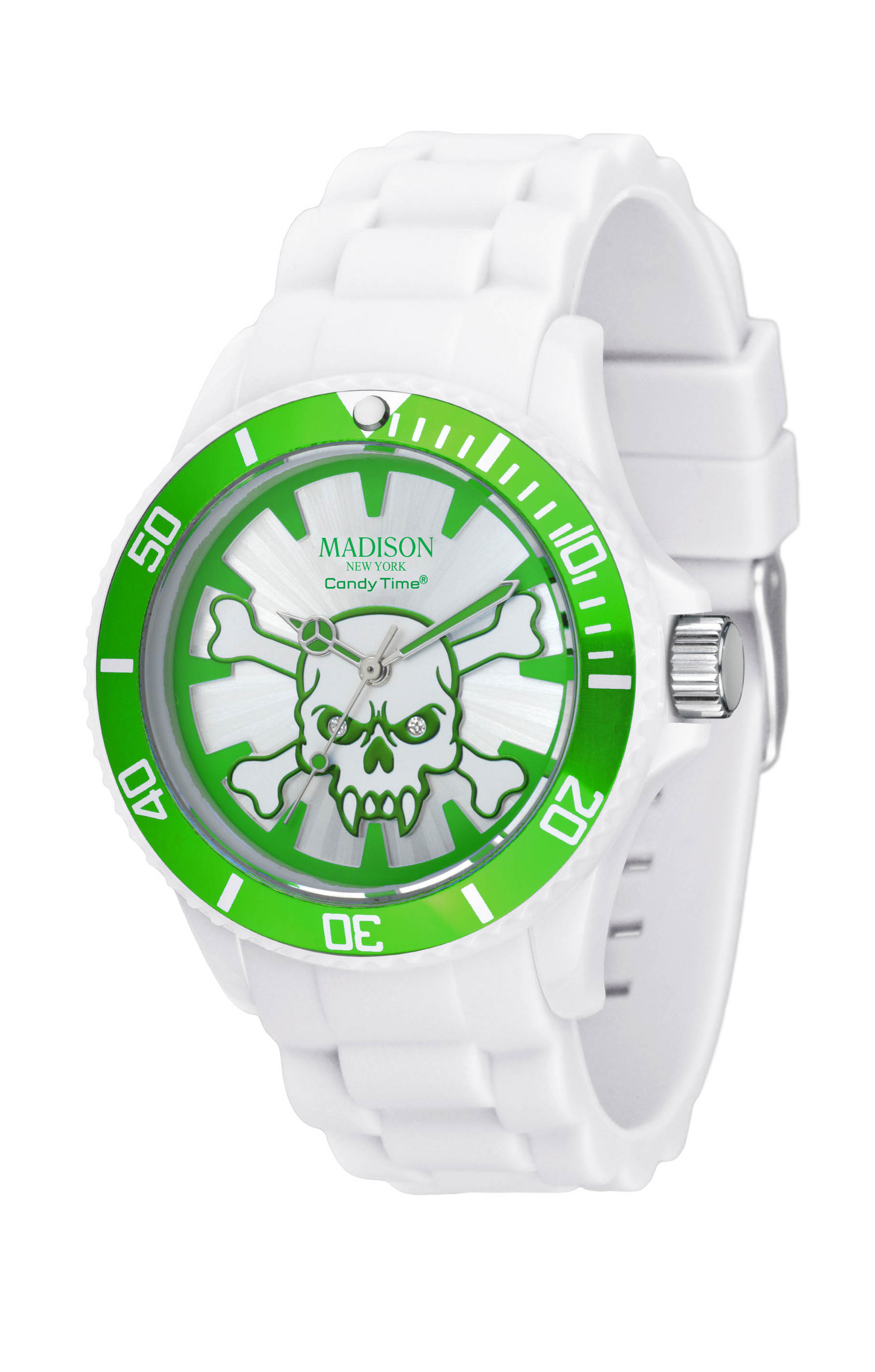 Madison New York Stay Alive Weiß Grün U4618-10