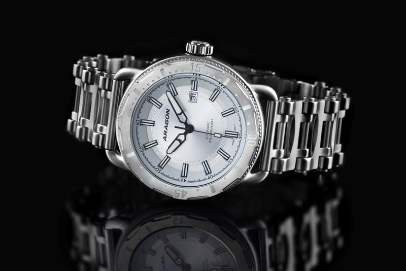 ARAGON Millipede Diver NH35 Automatic Silver 50mm