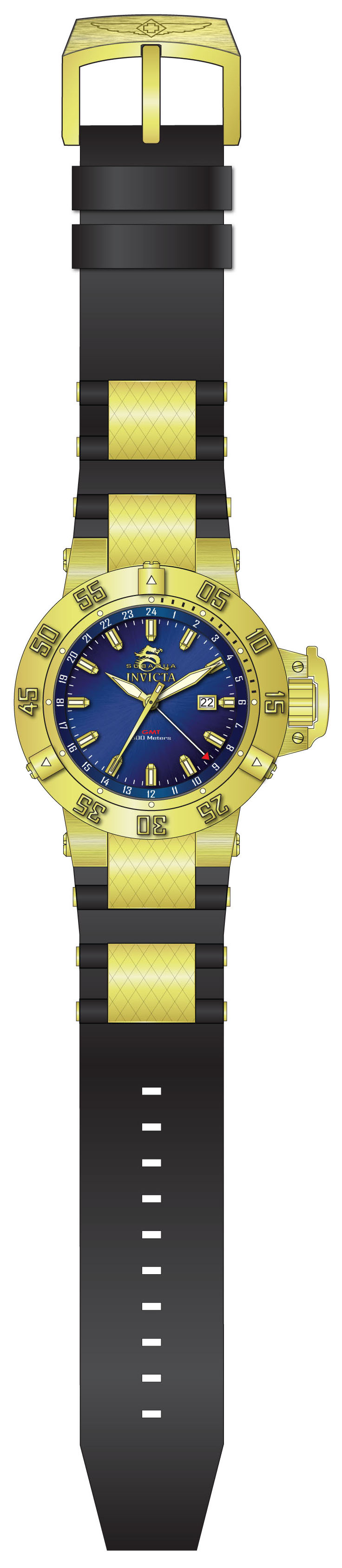 Invicta 1148 Subaqua Rubber Strap