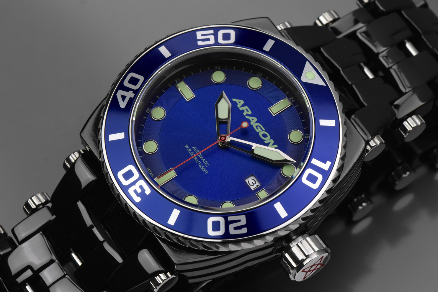 ARAGON Milipede Automatic Blue Black IP