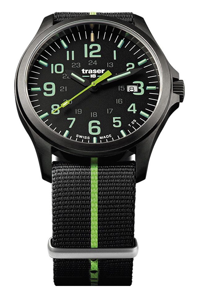 Traser H3 P67 Officer Pro GunMetal Black/Lime