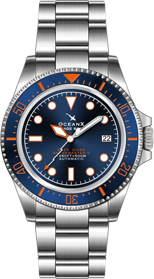 OceanX Sharkmaster V Blue Automatic