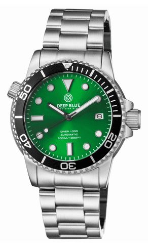 Deep Blue Diver 1000 Black-Green-Steel