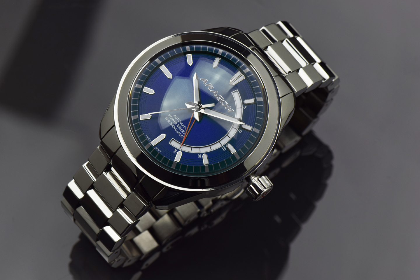 ARAGON Antigravity Power Reserve Automatic 45mm Blue