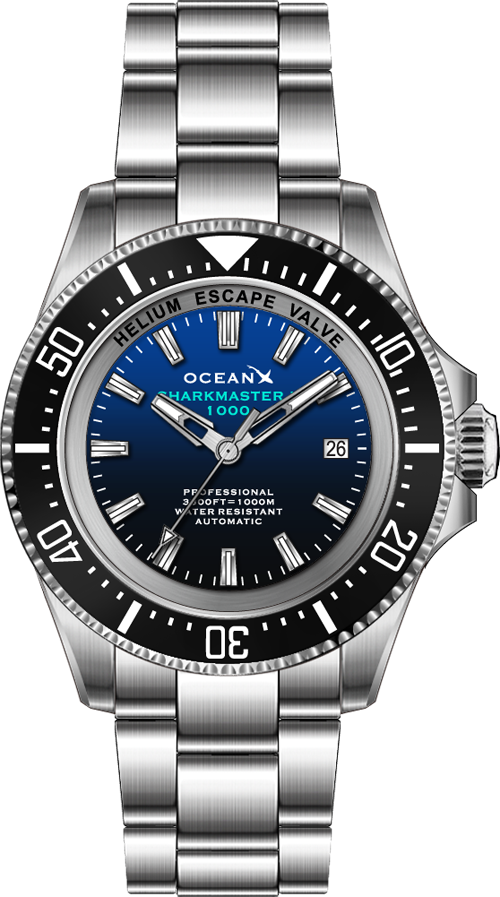 OceanX Sharkmaster II 1000 Blue-Black Gradient Automatic
