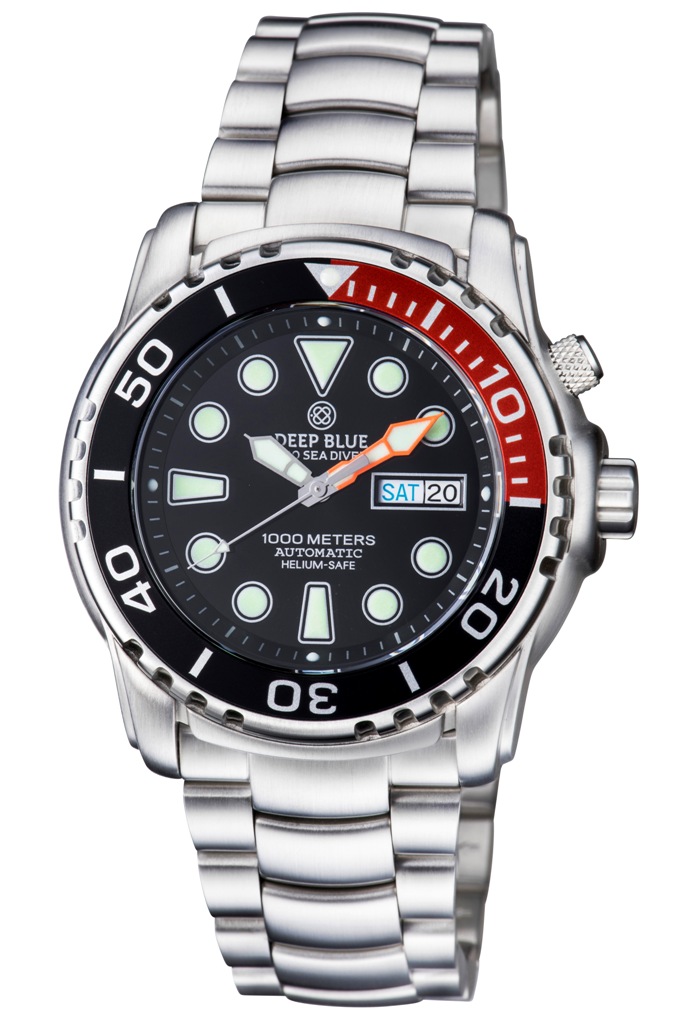 Deep Blue Sea Diver 1000m Black-Red