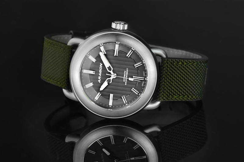 ARAGON Millipede EVO NH35 Automatic Grey 50mm Nylon Strap
