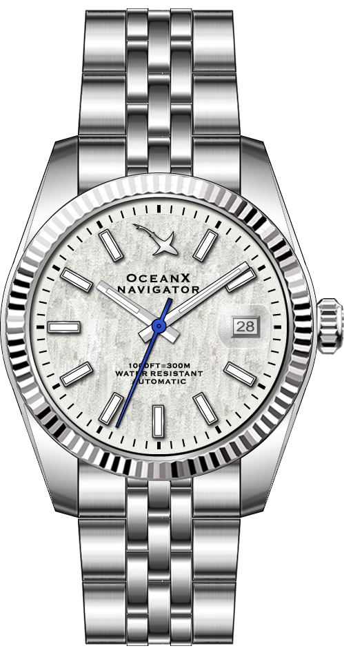 OceanX Navigator White Birch 39mm Automatic