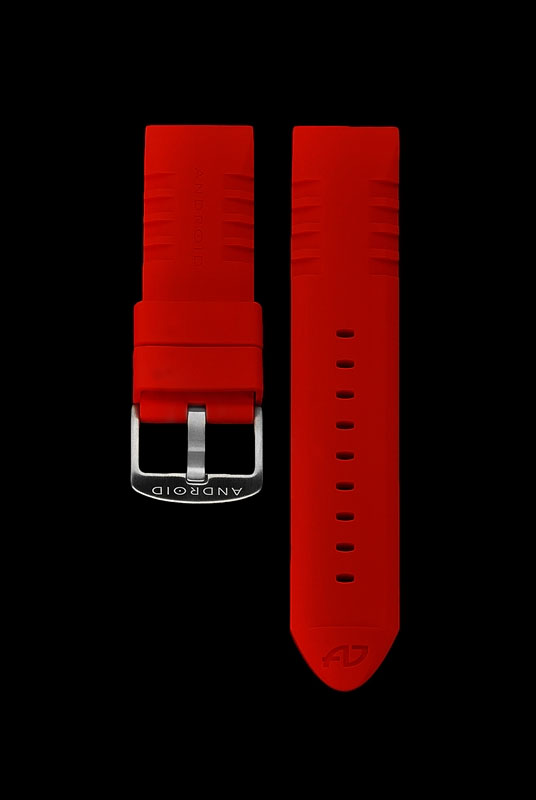 ANDROID Gummiarmband 24mm Red