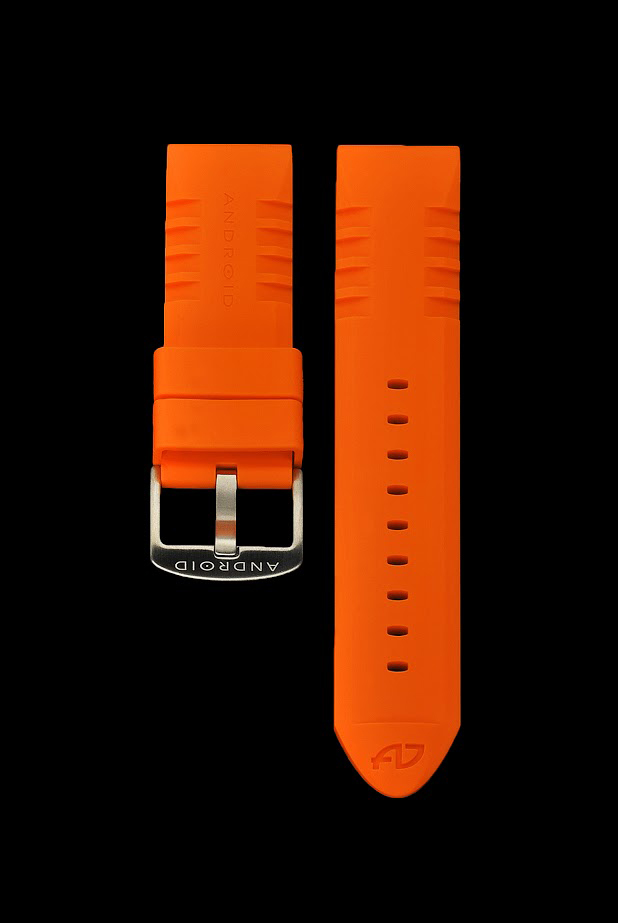ANDROID Gummiarmband 24mm Orange