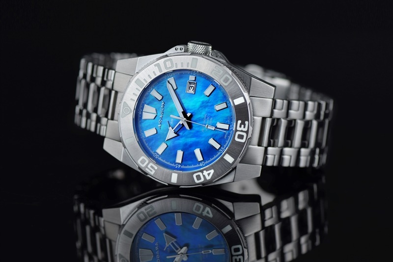ARAGON Silverjet NH37 Blue MOP 44mm