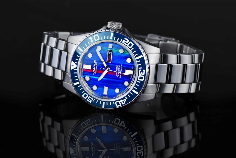 ARAGON Divemaster Tungsten NH36 Automatic Rainbow 50mm
