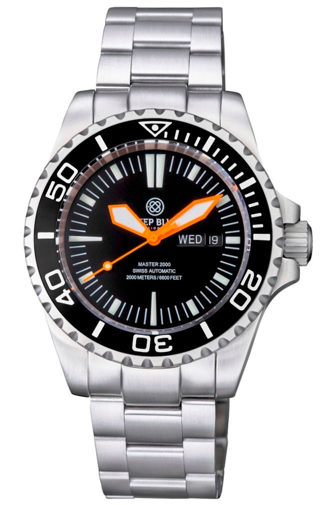 Deep Blue Master 2000m Black-Black-Orange II