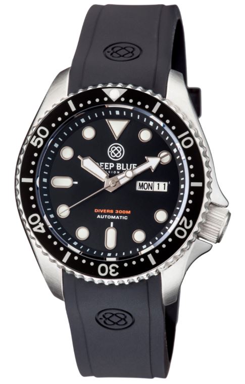 Deep Blue Military Diver 300 44mm Automatic Black