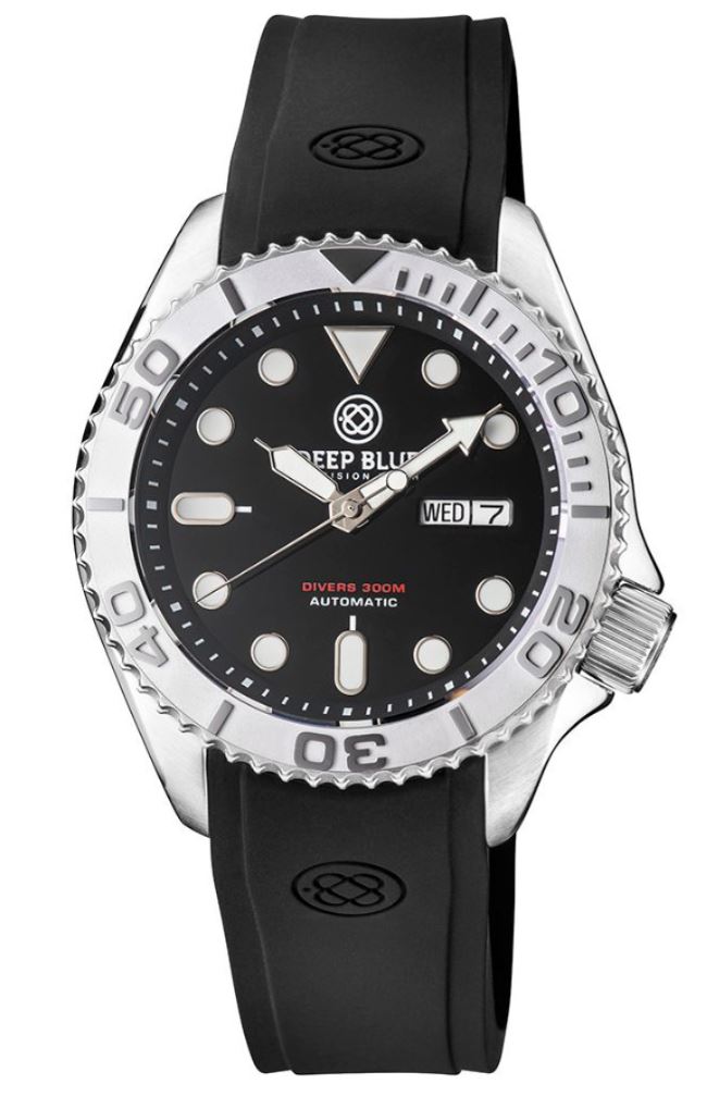 Deep Blue Military Diver 300 Automatic Ceramic Black