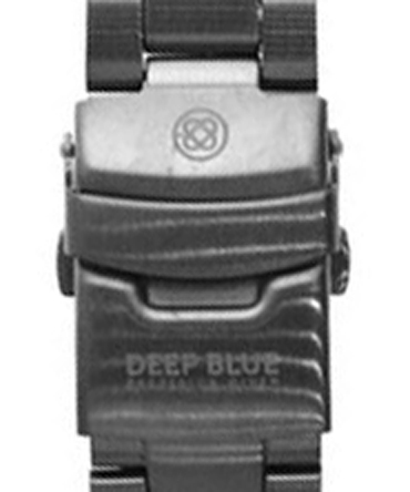 Deep Blue Schließe für Metall-Uhrenbänder