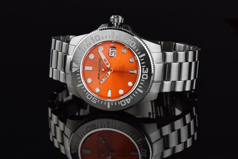 ARAGON Divemaster III Orange Automatic 50mm Steel
