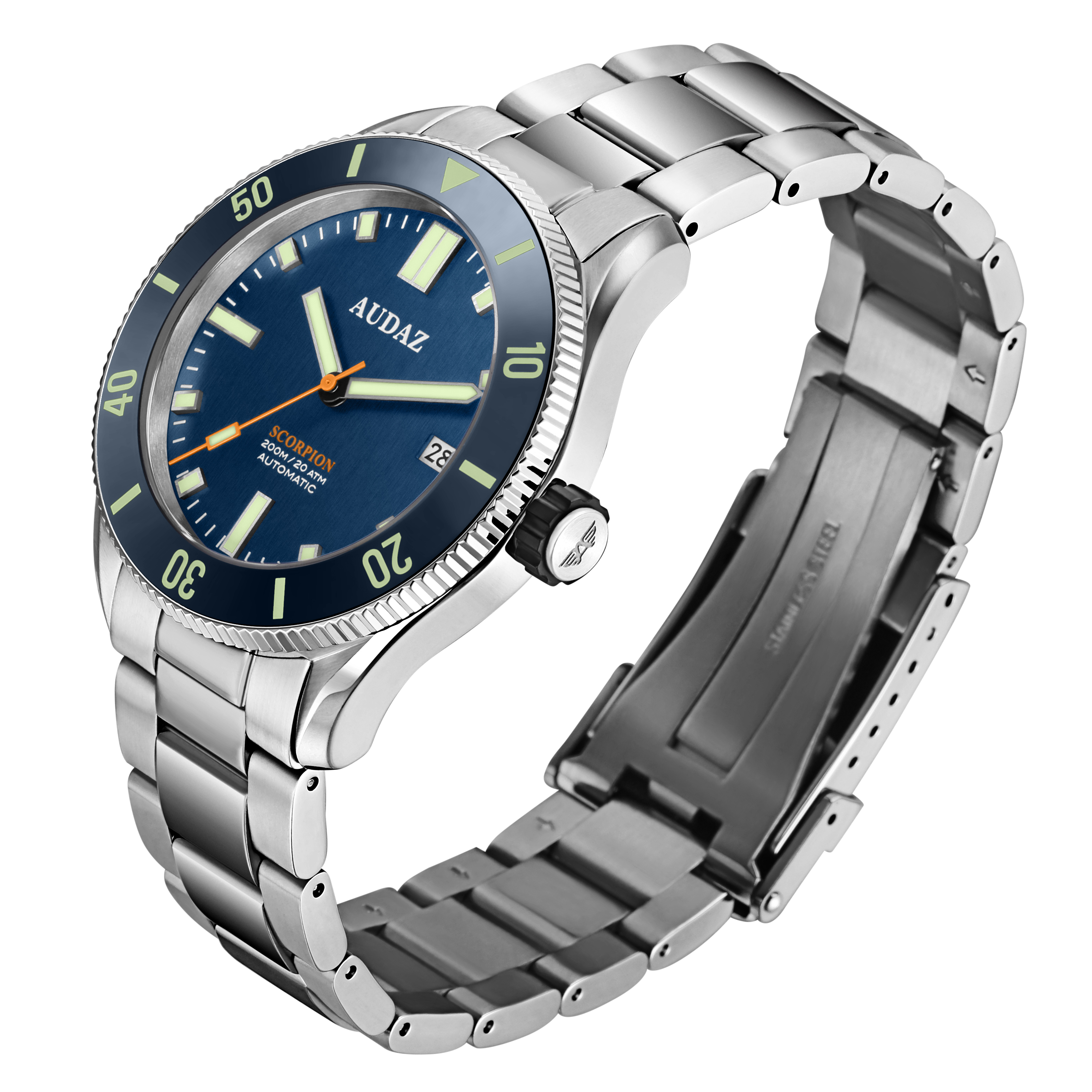 Audaz Scorpion Blue 40mm Automatic