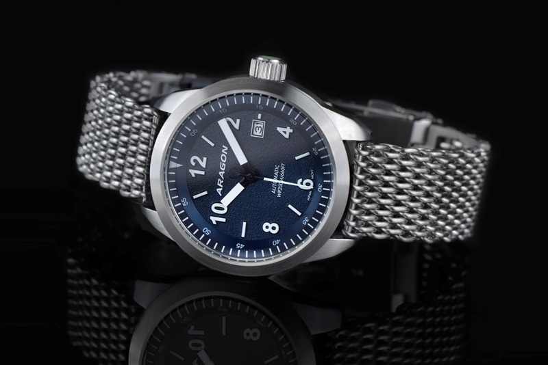 ARAGON Caprice NH35 Automatic Blue 48mm Mesh Bracelet