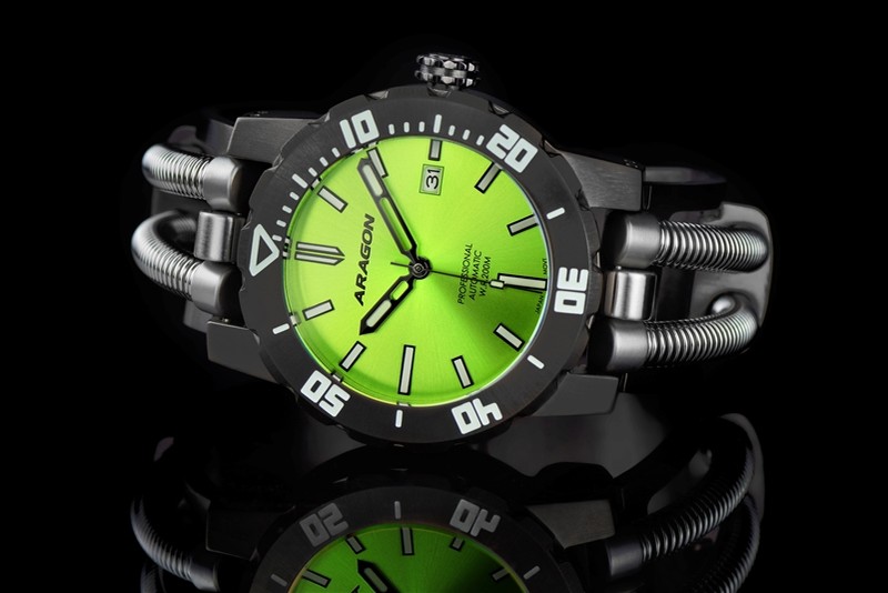 ARAGON Hydraumatic G9 NH35 Automatic Lime 50mm
