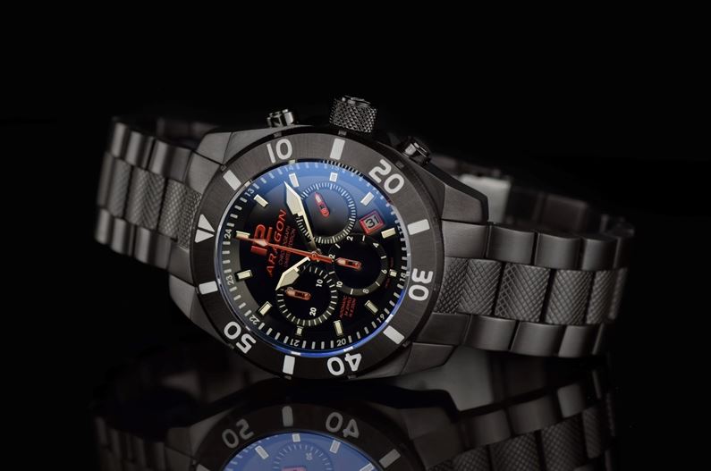 ARAGON Regeneron NE88 Chrono Automatic 50 mm Black IP Limited Edition